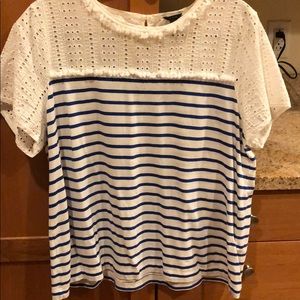 J. Crew eyelet t-shirt